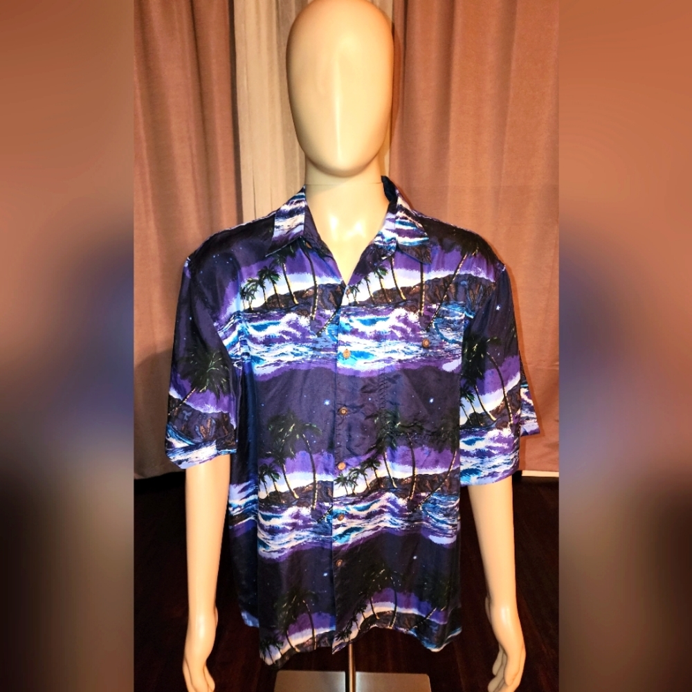 Hawaiian Vintage Shirt 100% Silk